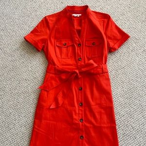 Boden Red Cargo Dress